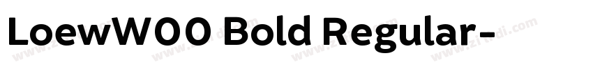 LoewW00 Bold Regular字体转换